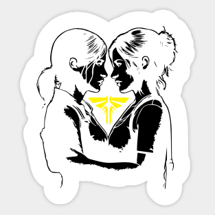 Firefly allies, Ellie and Dina thrive. Sticker